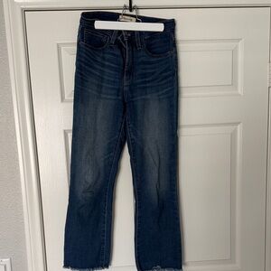 Madewell Dark Blue Cropped Jeans